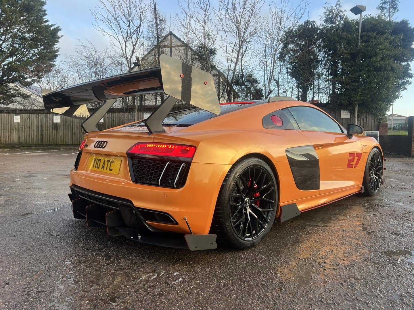 Orange Audi R8 at Bubbleboyz Hinckley